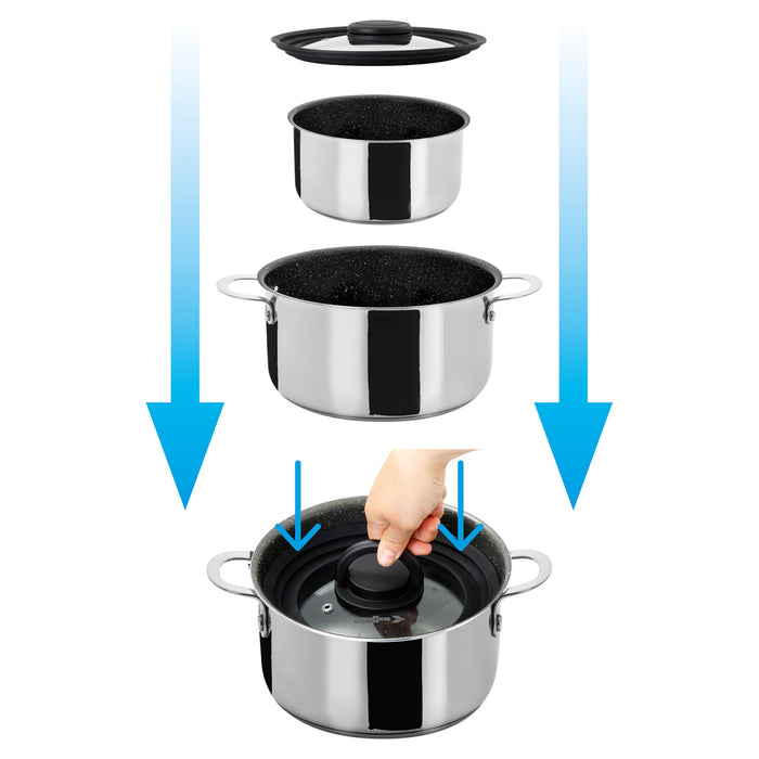 Kochtopfset Academy NG 5+1 Edelstahl