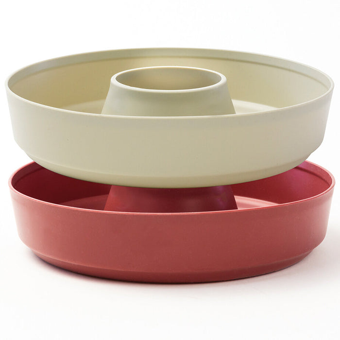 Omnia Silikonform 2 Stück rot, beige