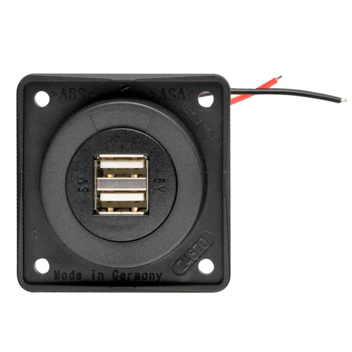 USB Steckdose anthrazit, SB-verpackt