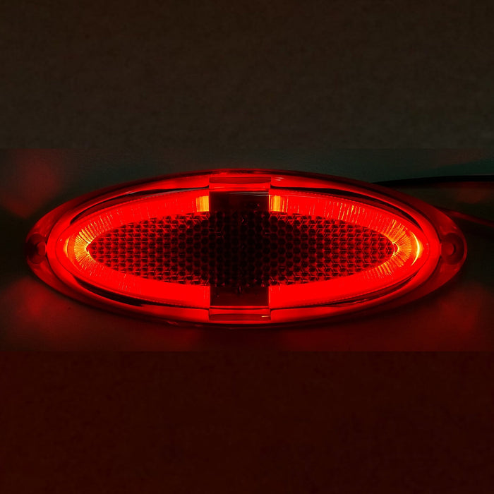 Markierungsleuchte oval rot