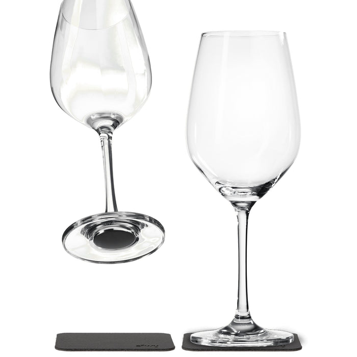 Magnet-Kristallgläser Wein, 2er-Set, transparent
