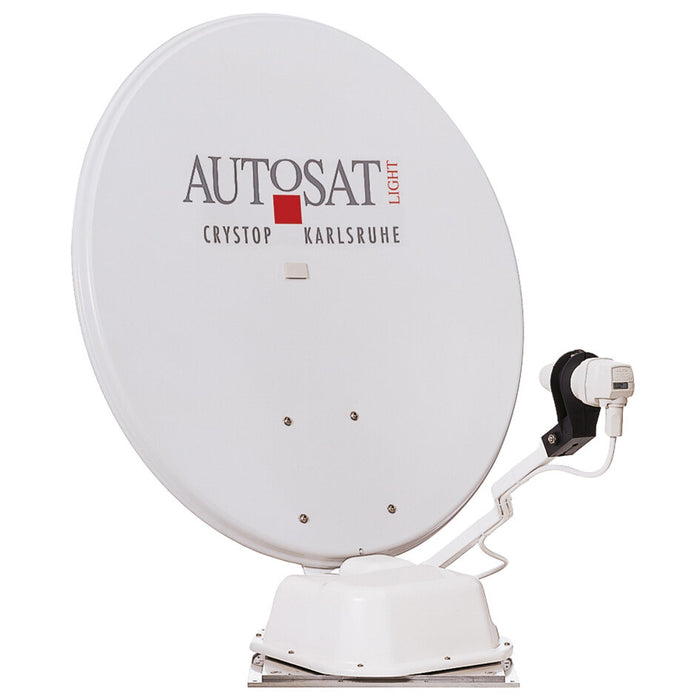 Sat-Anlage AutoSat Light S Digital Single mit 1-Knopf-Bedienteil, weiß