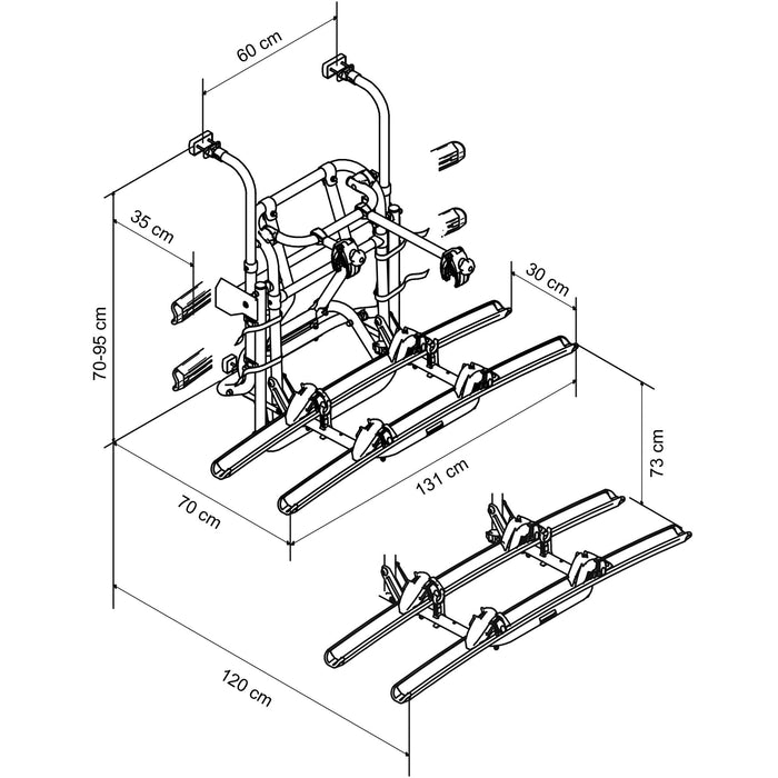 Fahrradträger Thule Lift 12 Volt