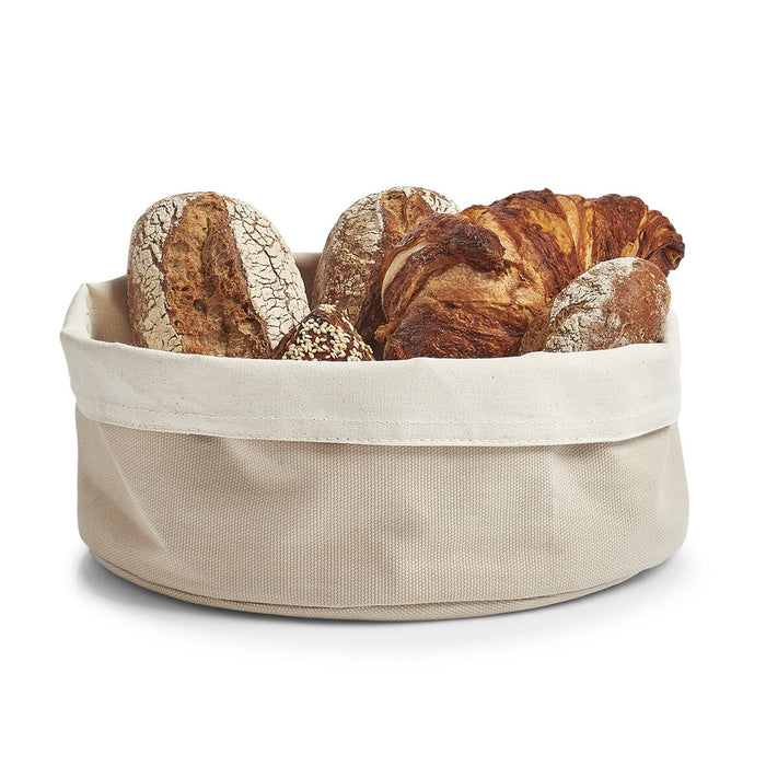 Brotbeutel rund 13 x 25 cm, beige