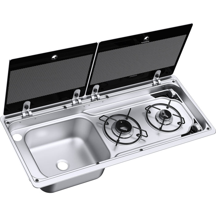 Kocher-Spülenkombination Dometic MO 9722L, Becken links