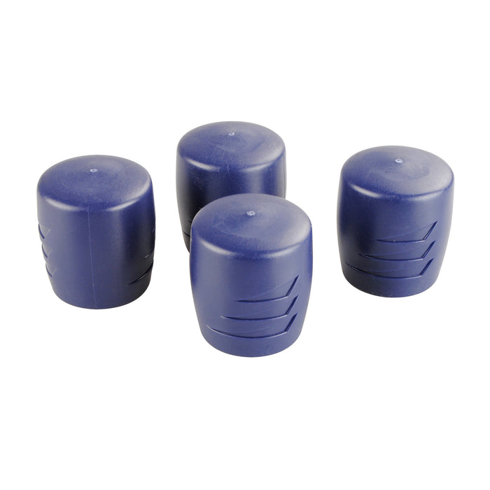 Fußstopfen blau, 4 Stück