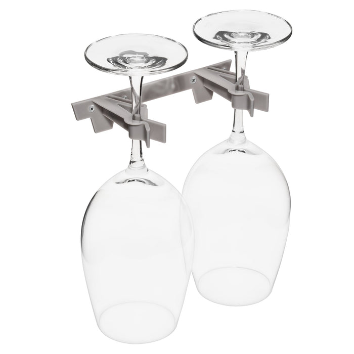 Mega-Klipp Doppelhalter Standard, 2er Set grau