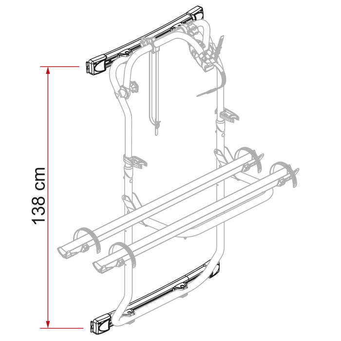 Kit Bar Carry-Bike DJ Mercedes-Benz Sprinter W906, silber