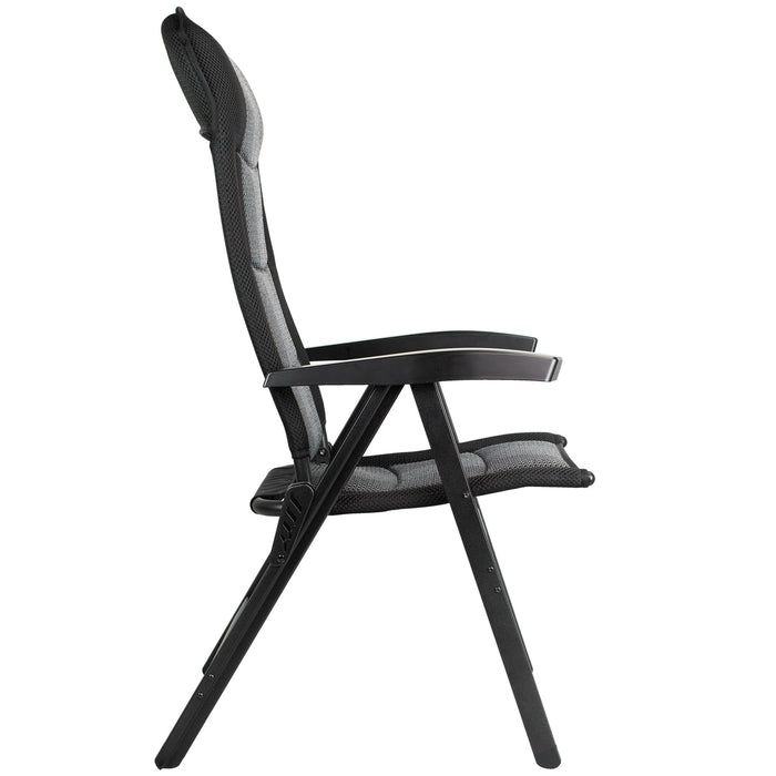 Campingstuhl Noblesse Deluxe silber, schwarz