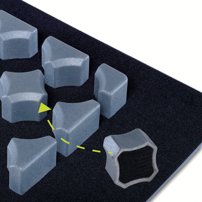 Purvario System Klett-Fixiermodul Grundplatte Basis I-b, 50 x 0,4 x 30 cm