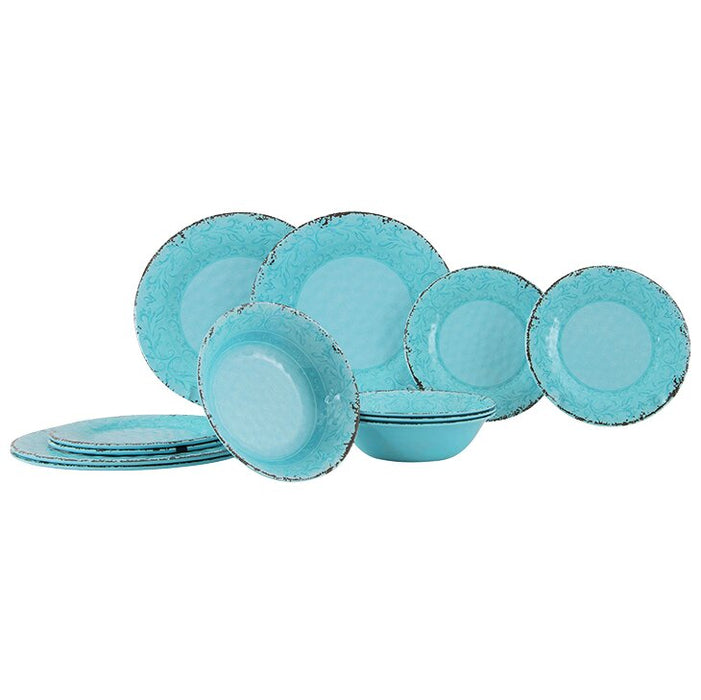 Geschirrset Stone Line 12-teilig, opal