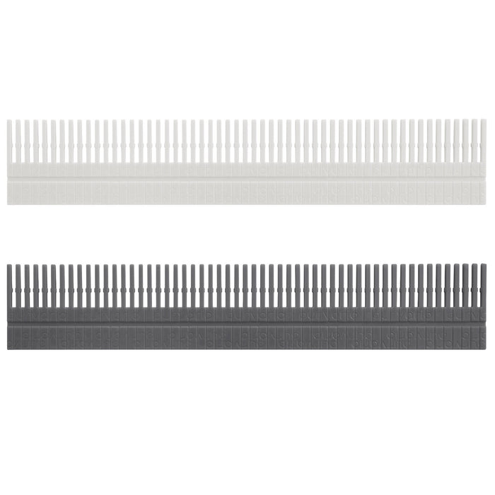 Stauleiste für Schubladen 8er-Set, hellgrau, dunkelgrau