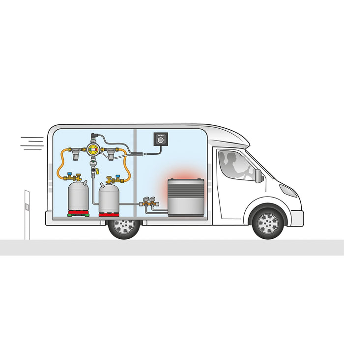 Caramatic DriveOne Horizontal 50 mbar, RVS 8