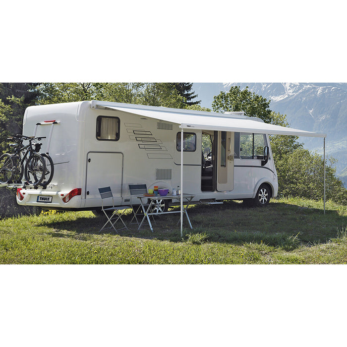 Markise TO 8000, 5 x 2,75 m, Gehäuse eloxiert, Saphir-Blau