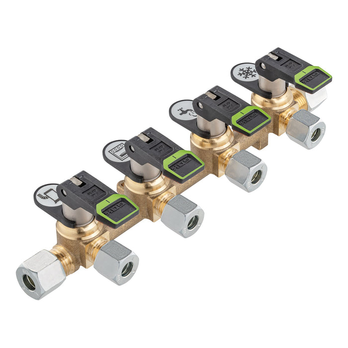 GOK Verteilerblock KSV-AB lang 4 Abgänge, ø 8 mm