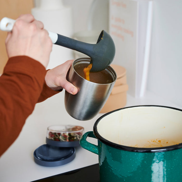 Thermo-Lunchpot Ellipse Edelstahl gebürstet