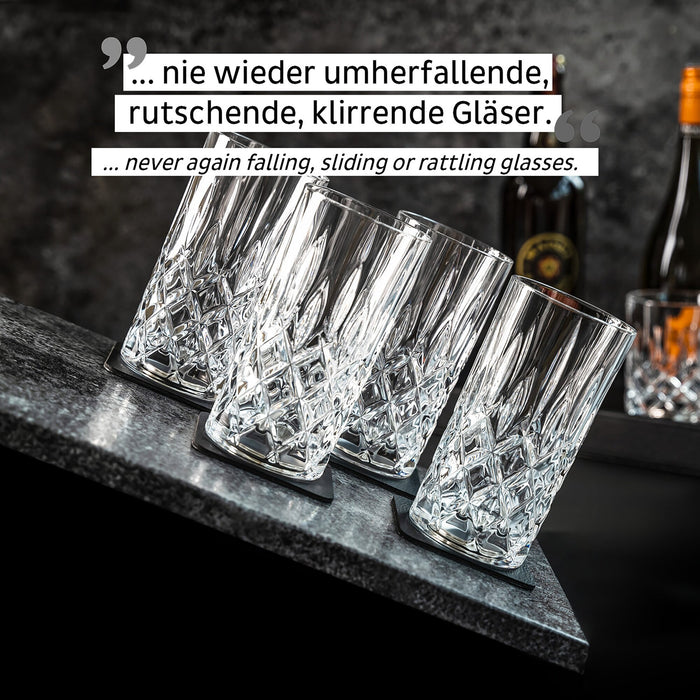 Magnet-Kristallgläser Longdrink Set 300 ml, 4er-Set