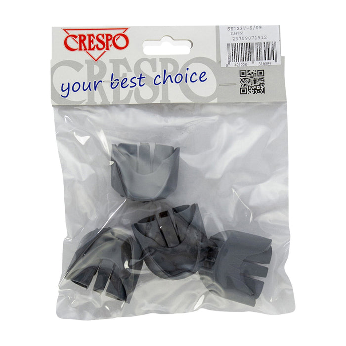 Fußstopfen anthrazit, 4 Stück  - Variante 2