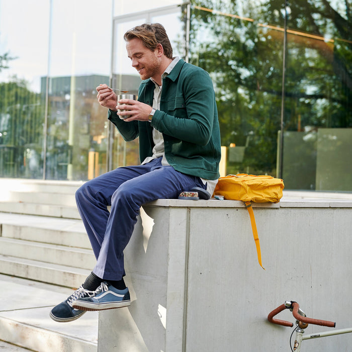 Thermo-Lunchpot Ellipse Edelstahl gebürstet