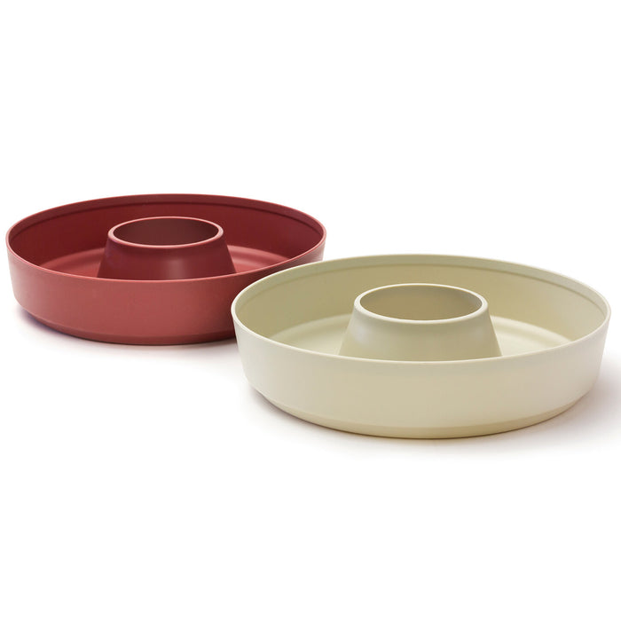 Omnia Silikonform 2 Stück rot, beige