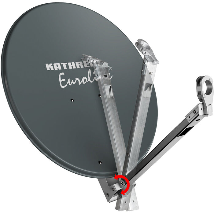 Sat-Anlage KEA 650 G, weiß mit klappbarem LNB-Arm