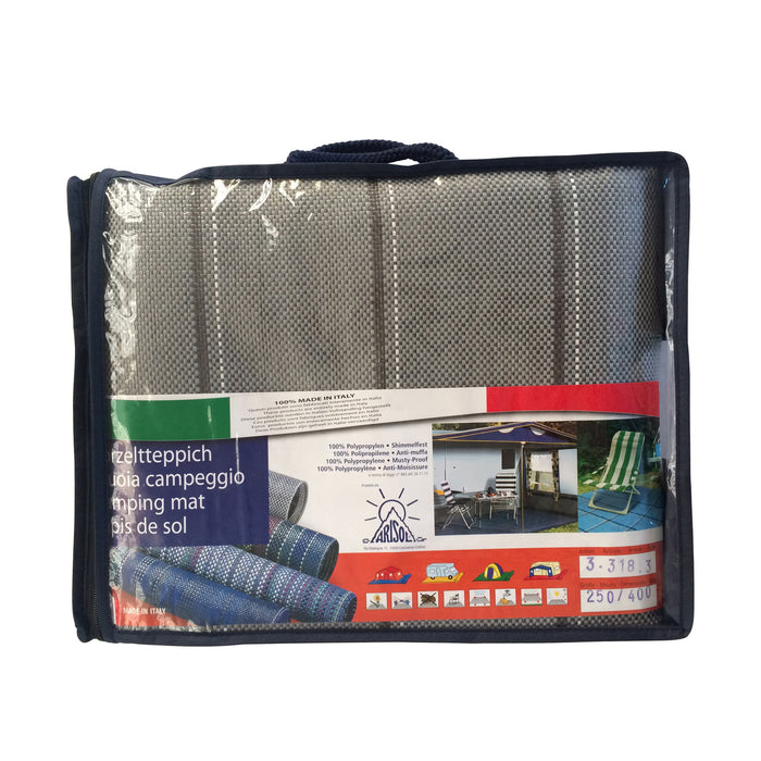 Zeltteppich Arisol Premium 250 x 500 cm, grau