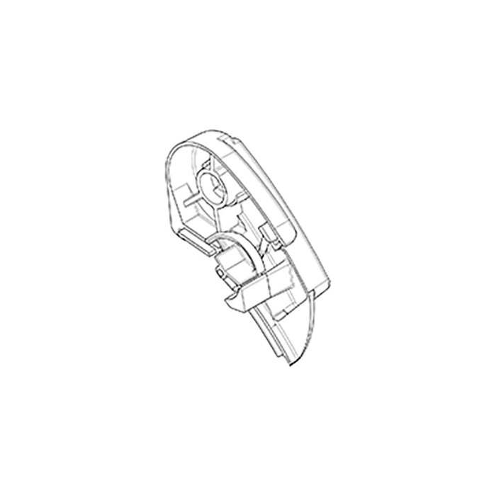 Endkappe rechts für Dometic PR 2500 mit 12-Volt-Motor, eloxiert