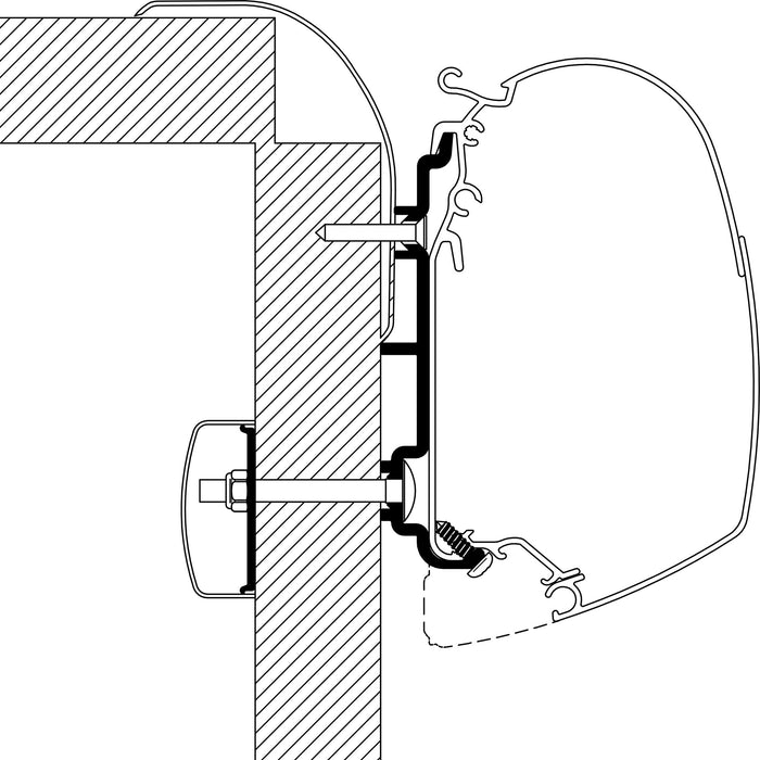 Adapter Frankia für TO Serie 5 und 8, Länge 4,5 m