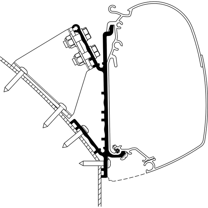 Adapter Knaus Deseo 2019, Länge 3,5 m
