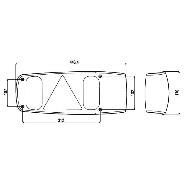 Heckleuchte Caraluna I Wohnwagen rechts