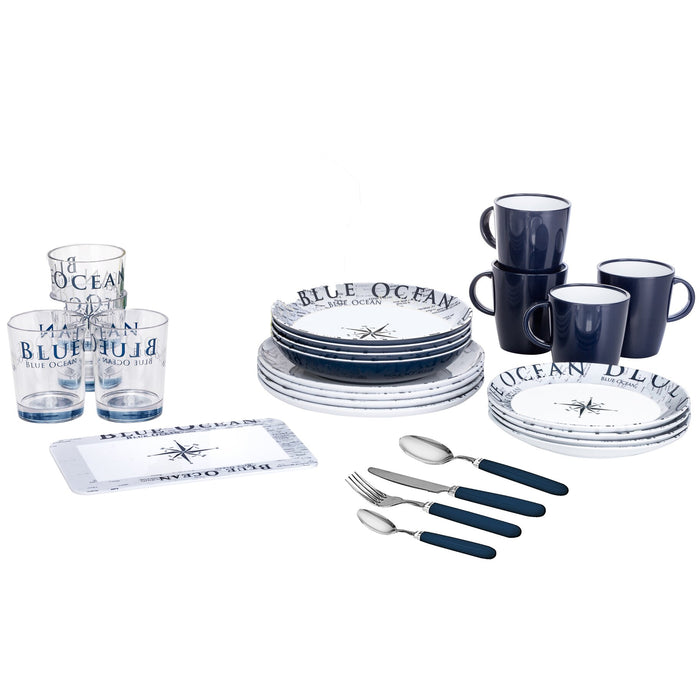 Geschirrserie Blue Ocean Geschirrset Blue Ocean 37-teilig