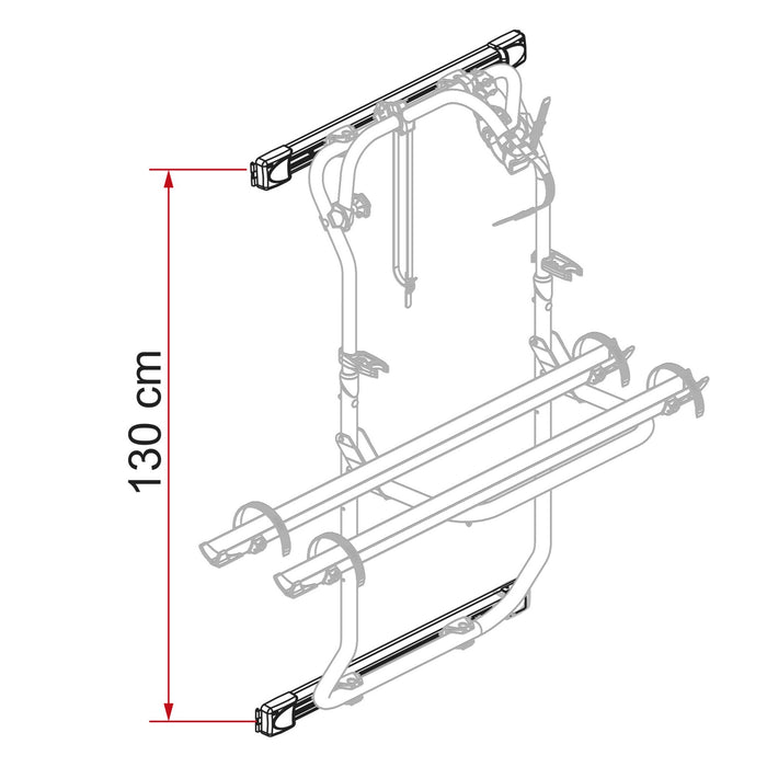 Kit Bar Carry-Bike DJ Fiat Ducato X250/X290, silber