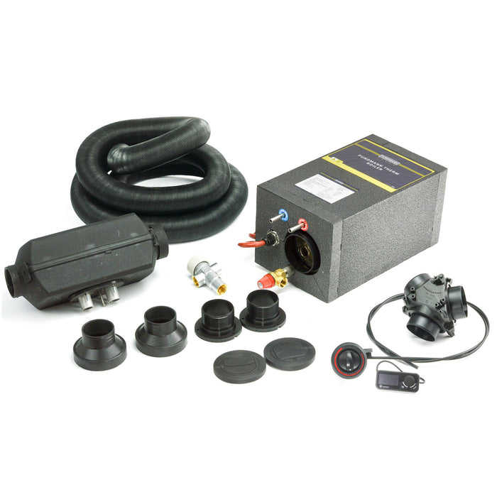 Warmduscher-Set mit 2 kW Standheizung PUNDMANN 6 Liter, 12 V, 200 W
