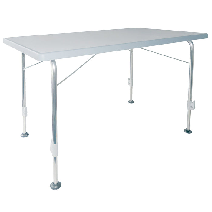 Campingtisch Stabilic hellgrau, 115 x 70 cm