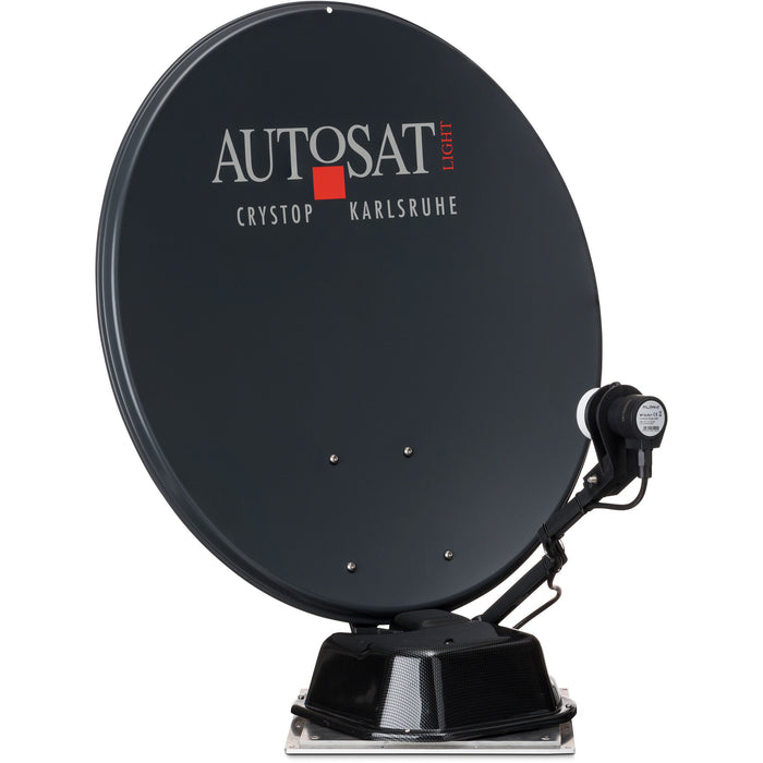 Sat-Anlage AutoSat Light S Digital Single mit 1-Knopf-Bedienteil, schwarz